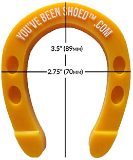 BRONCO SWAG HORSESHOES Pack of 24 - Carolina Blue, Off-Grid Orange, Frontier Gold, Grape Ape 2.75" x 3.5"