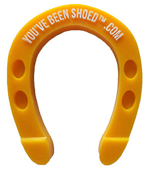 BRONCO SWAG HORSESHOES Pack of 24 - Carolina Blue, Off-Grid Orange, Frontier Gold, Grape Ape 2.75" x 3.5"